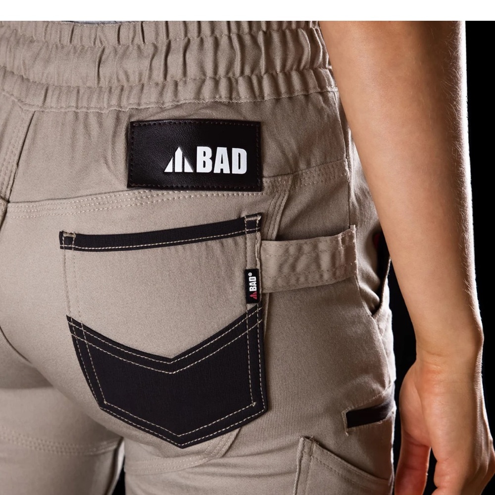 NWT BAD WOMENS SAVIOUR™ CUFFED ELASTIC WAIST WORK PANTS - Picture 3 of 10
